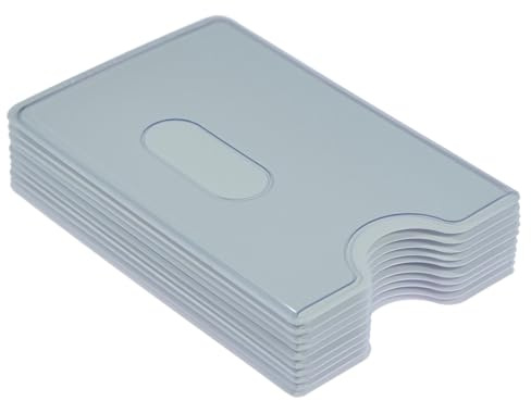 orgaexpert EC Kartenhülle weiß-transparent (3 Stück) hochwertig/stabil NEU Kreditkartenhüllen, Scheckkartenbox, Schutzhülle Ausweis