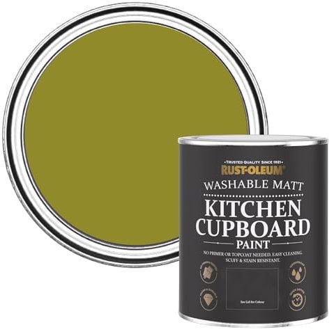 Rust-Oleum Green Kitchen Cupboard Paint in Matt Finish - Pickled Olive 750ml