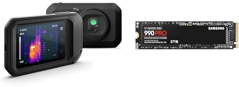 FLIR C5 & Samsung 990 PRO NVMe M.2 SSD, 2 TB, PCIe 4.0, 7.450 MB/s Lesen, 6.900 MB/s Schreiben, Interne SSD, Interne SSD für Gaming und Videobearbeitung, Schwarz, MZ-V9P2T0BW