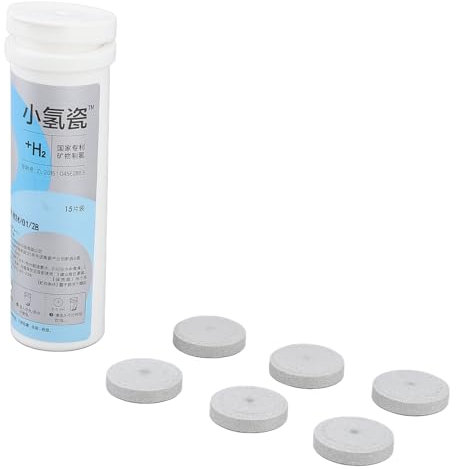 ZJchao 45 Stück Wasserstoff-Wassertabletten-Ergänzung, Molekulare, Tragbare Keramik, Mineralisches Wasserstoffreiches Wasser für Schwach Alkalisches Wasser, Kleinmolekulares Wasser mit