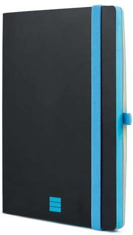 Finocam - Notizbuch Modern Blanko Schwarz