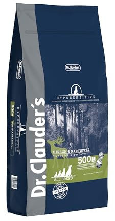 Dr.Clauder's Trockenfutter für Hunde, Hyposensitive, verschiedene Geschmacksrichtungen und Formate, 11,5 kg, Hirsch und Kartoffel