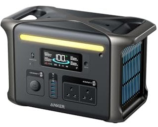 Anker SOLIX F1500 Station d'alimentation portable, générateur solaire de 1 800 W, design Powerhouse, générateurs de batterie 1536 Wh pour usage domestique, station d'alimentation LiFePO4 pour camping