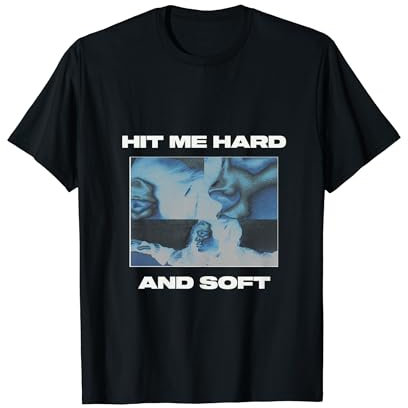 Billie Eilish Hit Me Hard and Soft Inverted Black T-Shirt