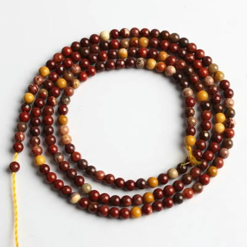 2 mm 3,0 mm Naturstein-Perlen, rund, Quarz, Jaspis, Jade, Tigerauge, zur Schmuckherstellung, DIY-Armbänder und Ohrringe, 15 Zoll, Mookait, 2 mm, 180 Stück Perlen