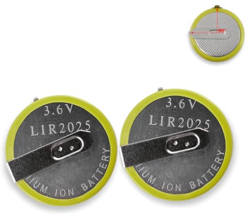 2X LIR2025 Wiederaufladbare Batterie kompatibel mi BMW 3 5 7 X3 X5 E46 E38 E39 E53 E60 E61 E83 Serie Auto Fernbedienungs Schlüssel akku Batterie lir2025