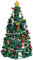 Christmas Paradise XL mechanische aufziehbare Spieluhr Weihnachtsbaum 32 cm Weihnachtsdeko grün