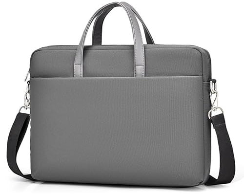 FUNSEED Laptoptasche für Damen und Herren, Wasserdichte und Stoßfeste Umhängetasche, Handtasche, Geeignet für 14 Zoll und 15,6 Zoll Laptops, Einfarbig