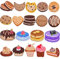 Selbstklebende Aufnäher für Kekse, Kuchen, gemischte Cupcakes, Kekse, Desserts, bestickt, zum Aufnähen, dekorative Applikationen für selbstgemachte Kleidung, Hüte, Jeans, Reparaturzubehör, 19 Stück