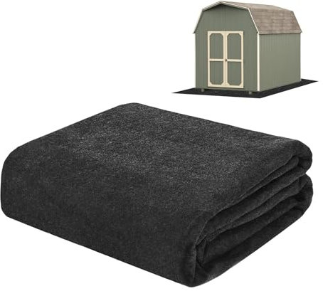 M METERXITY Tapis de Sol pour Abri de Jardin Extérieur, 4x6 Pieds Tapis de Sol Imperméable pour Petit Abri de Jardin Protégeant Le Sol des Meubles de Patio de l'usure[Gris]