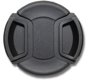 vhbw Objektivdeckel 77 mm kompatibel mit Nikon 24-120 mm 3.5-5.6 AF D IF Kamera - Kunststoff Schwarz, mit Innengriff