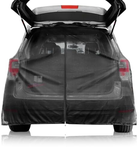 Aoreun Protección Solar para Puerta Trasera de Coche, Cortinas de Protección Solar Magnéticas, Portátil Automóviles Mosquitera para Furgoneta Cortinas Divisorias de Coche para SUV, 174 x 150 cm