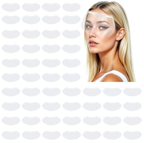 50 Pcs Shower Face Eye Shields, Clear Visors for Adults, Eye Shield After Cataract Surgery, Lash Goggles for Shower, Face Shield for Hairspray, Eyebrow Extensions Protection