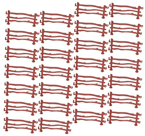DOITOOL 120 Stück 1 Bauernhofspielzeug im Maßstab 164 Zaunspielzeug für Sandtisch Miniatur-Puppenhauszäune plasure caakg Miniaturzaun für Mini-Zoo Streikpostenzaundekoration Plastik