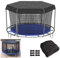 Housse De Protection pour Trampoline, 1,8 M, 2,4 M, 3,7 M, 4,3 M, 4,3 M, 4,3 M, Facile à Installer, Protection Solaire Extérieure, Feuilles Uniquement, Housse Supérieure pour Trampoline(8FT-6)