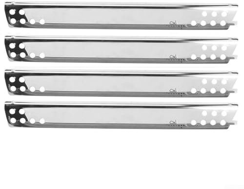 Kit de tubo quemador de parrilla de 4/14 piezas, kit de tubo de quemador de barbacoa de acero inoxidable para Charbroil para parrilla de gas propano, tubos de combustión de repuesto para barbacoa (C)