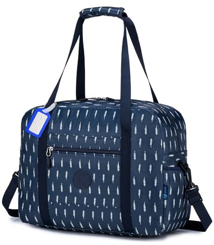 SPAHER Handgepäck Tasche 40x30x15 British Airways Faltbare Reisetasche Flugzeug Klein 20L Weekender Damen Herren Travel Duffle Bag Sporttasche Schwimmtasche Carry On Luggage Bag