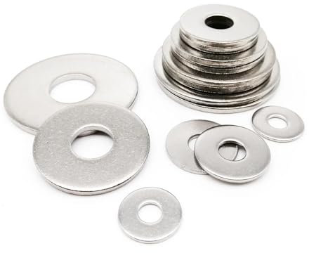 LDHNFBYV Rondelle Plate Extra Large et épaisse en Acier Inoxydable GB96 DIN9021 304(10pcs M8)