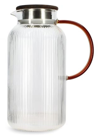 OGO LIVING - Karl Krug 2 l aus Borosilikatglas, Bernsteingriff, 7912220