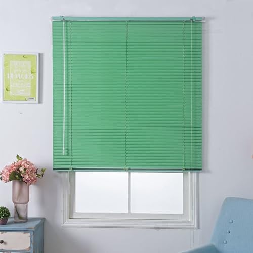 Grün Verdunkelungsrollo Aluminium Jalousie Seitenzugrollo Plissee Schalusie Fenster Jalousien Sonnenschutzrollos Für Haus/küche/büro,Individuell Gestaltbar (60×190cm)