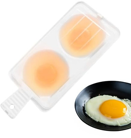 Microwave Egg Cooker, Pouring Cup for Two Eggs, Washing Up Liquid Safety Equipment, A Convenient Item With Which You Can Quickly and Efficiently Make Healthy Egg Dishes On Busy Mornings