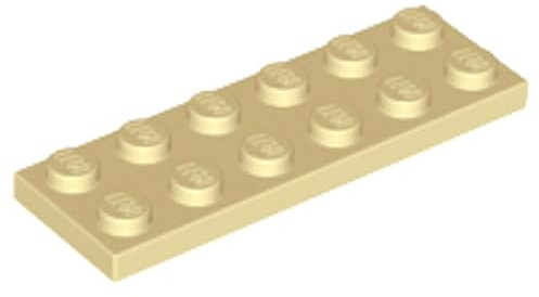 LEGO Plate 2 x 6 Part 3795 (Tan, 10, Bricks)