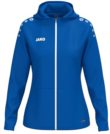 JAKO One Kapuzenjacke – Atmungsaktive Sportjacke für Damen aus 100% Polyester, mit weichem Micro-Fleece, ideal für Sport und Freizeit