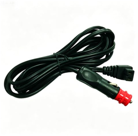 2M 12V Car Refrigerator Power Cord, Compatible with Waeco Portable Cooler Freezer, Heavy Duty Cigarette Lighter Cable with Right Angle Plug for Camping Caravan RV