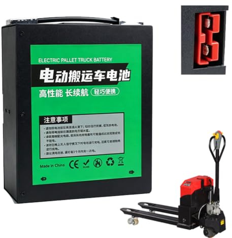 HJGHY Akku für Handhubwagen 48V 10Ah Lithium-Batterie für Gabelstapler | 48V 10Ah 15Ah 20Ah Ersatzbatterie für Hubwagen, Lithium-Batterie für Lager- und Gabelstapler
