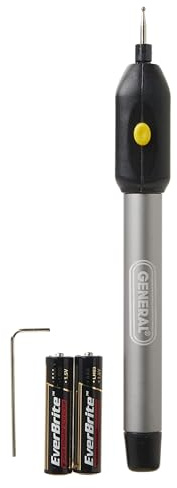 General Tools Cordless Engraving Pen for Metal - Diamond Tip Etching Tool for Engraving Toys, Sporting Goods, & Glass Gifts