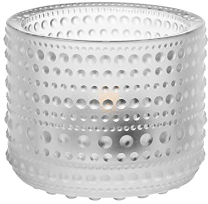 Iittala 006087 Kastehelmi Windlicht, matt, 64 mm