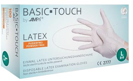Basic Touch Guanti in lattice senza talco misura XL