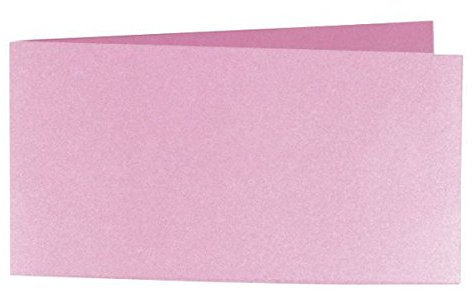 Artoz Klappkarte DL Perle, 5 St., dunkelrosa