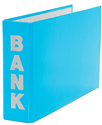 Bankordner / 140x250mm / für Kontoauszüge / Farbe: hellblau