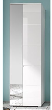 möbelando Garderobenschrank Flurschrank Hochschrank Dielenschrank Flurmöbel Suzette I