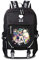WANHONGYUE Undertale Spiel Cosplay Rucksack Schultasche Laptop Backpack mit USB-Ladeanschluss Schwarz / 14