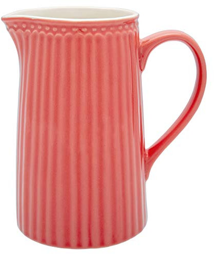 GREENGATE ALICE pichet cruche récipient en grès cérame corail 1L H17,6 cm