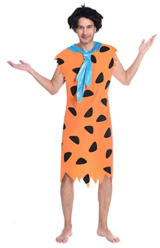 (PKT) (9906702) Adult Mens Fred Flintstone Costume (Medium)