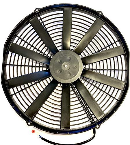 Spal 30100401 16 12 Volt Basso Profilo Radiatore Pusher Lama Diritta Ventilatore 1103 cfm VA18-AP10/C-41S Raffreddamento per Radiatori Radiatori Olio e applicazioni di modifica restauro auto