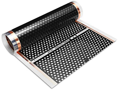 ZOYOSI 50-200 cm 220 W a nido d'ape per riscaldamento a pavimento reticolato pellicola a raggi infrarossi - M