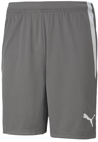 PUMA Mens Teamliga Short, Smoked Pearl-puma White, XL EU