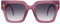 SOJOS Quadrati Occhiali da Sole Donna Gatto Grandi Rettangolari Vintage Occhiali da Sole Ragazza Protezione UV400 Moda Grande Telaio Sfumature SJ2194 Con Viola latteo Telaio