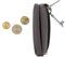 Color Pop Porte-Monnaie/Porte-clés – PU – 2 Compartiments : 1 pour la Monnaie et 1 pour Les clés – 11 x 5 cm (Marron métal)