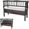 Mendler Sitzbank T207, Bank Truhenbank Holzbank Aufbewahrungstruhe, Staufach Kissen Holz 119cm - grau-braun, Shabby