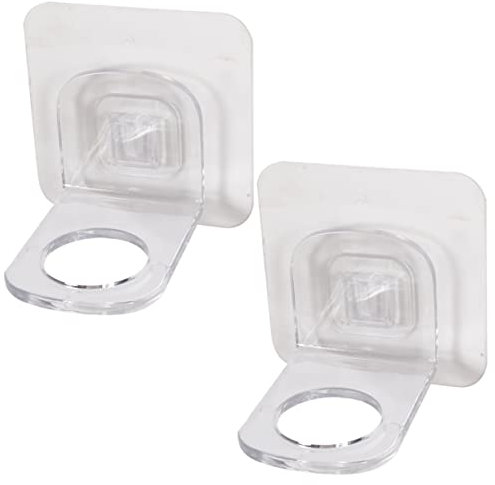 2 Pezzi Porta Gel Doccia Adesivo Senza Foratura - Supporto Parete Per Shampoo E Lozione, Organizzatore Per Bagno E Cucina, Montaggio Facile E Resistente