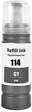 Go Inks Compatible 114GY Replacement for Epson 114 Grey Refill Ink Bottle 70ml for use with Epson EcoTank ET-8500 & ET-8550 printers