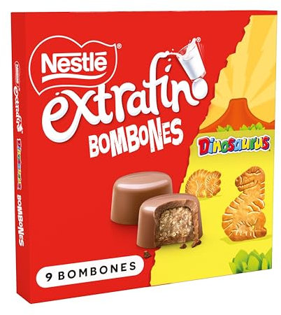 NESTLE EXTRAFINO Bombones de chocolate con leche Dinosaurus Estuche 116g