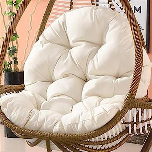 Earnmore Thick Hanging Basket Chair Bench Cushion Pad,Garden Egg Hammock Chair Swing Seat Pad,Soft Indoor Outdoor Furniture Recliner Mat with Backrest