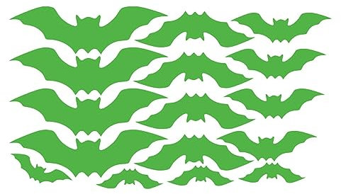 pologmase Halloween-Dekoration, Fledermaus-Aufkleber, Halloween-Aufkleber, Fledermäuse | Set Fensterdekoration, Halloween-Haus, Halloween-Zubehör für Schränke