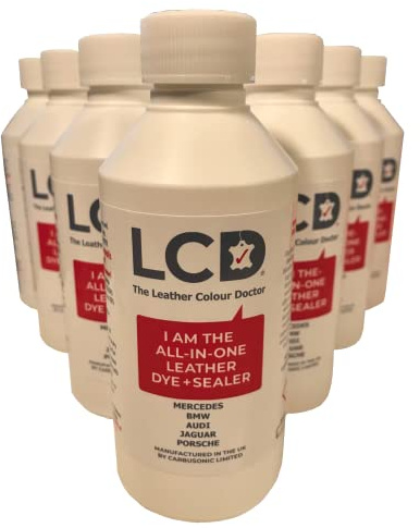 LCD Saab Leather dye Leather Repair Paint self Seal Colour Matched OEM (Parchment)